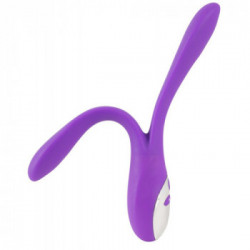 Sweet Smile - Vibratore Bendable Double Violet, Ricaricabile