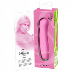 Sweet Smile - Vibratore Mini Smile Trick Pink, Richiede Batterie