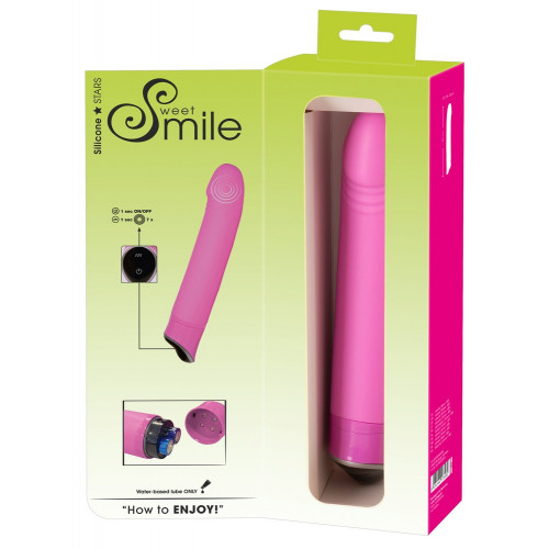 Sweet Smile - Vibratore Happy Pink, Richiede...