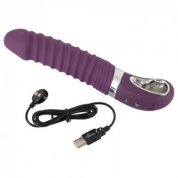 Sweet Smile - Vibratore Warming Soft Violet, Riscaldante, Pieghevole, Impermeabile, Ricaricabile