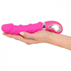 Sweet Smile - Vibratore Warming Soft Pink, Riscaldante, Pieghevole, Impermeabile, Ricaricabile