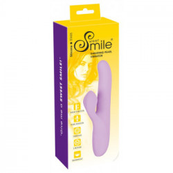 Sweet Smile - Vibratore con Stimolazione del Clitoride, Thrusting Pearl Violet, Impermeabile, Ricaricabile