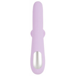 Sweet Smile - Vibratore con Stimolazione del Clitoride, Thrusting Pearl Violet, Impermeabile, Ricaricabile