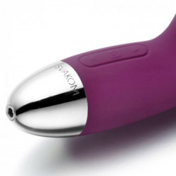 Svakom - Vibratore con Stimolazione del Clitoride, Alice Violet, Splashproof, Ricaricabile
