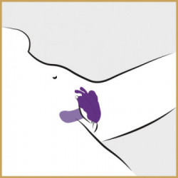 You2Toys - Vibratore Flutter Butterfly Violet, Telecomando, Richiede Batterie