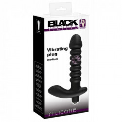 Black Velvets Vibrating Plug Medium - Vibratore per Lui e per Lei, Richiede Batterie