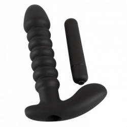Black Velvets Vibrating Plug Medium - Vibratore per Lui e per Lei, Richiede Batterie