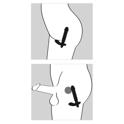 Black Velvets Vibrating Plug Medium - Vibratore...