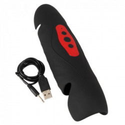 Rebel Vibrating Penis Trainer - Masturbatore con Vibrazione, 10 MOD, Ricaricabile