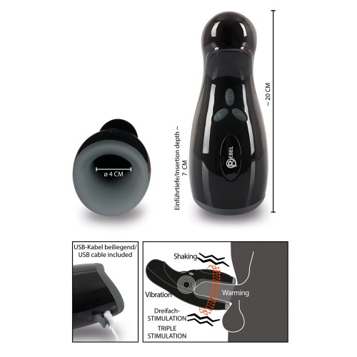 Rebel Masturbator with 3 funct - Masturbatore...