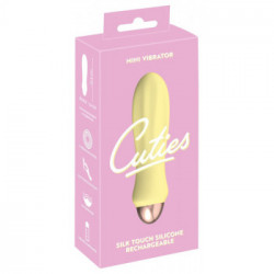 Cuties Mini Vibrator - Vibratore Mini, 7 MOD di Vibrazione, Impermeabile, Giallo, Ricaricabile
