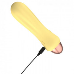 Cuties Mini Vibrator - Vibratore Mini, 7 MOD di Vibrazione, Impermeabile, Giallo, Ricaricabile