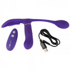 GoGasm Pussy & Ass Vibrator - Vibratore Tripla Stimolazione, Telecomando, Impermeabile, Ricaricabile