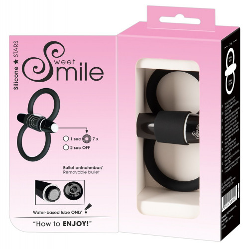 Sweet Smile Vibrating Cock Ring - Anello per il...