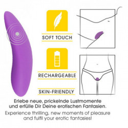 Sweet Smile Rechargeable Touch - Vibratore da Appoggio, Stimolazione del Clitoride, 10 MOD, Ricaricabile