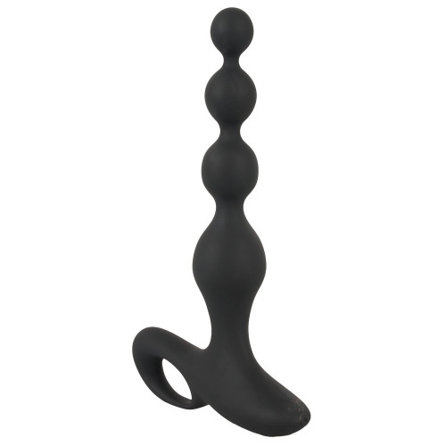 Black Velvets Vibrating Anal Beads - Vibratore...