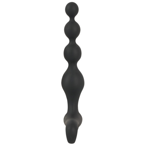 Black Velvets Vibrating Anal Beads - Vibratore...