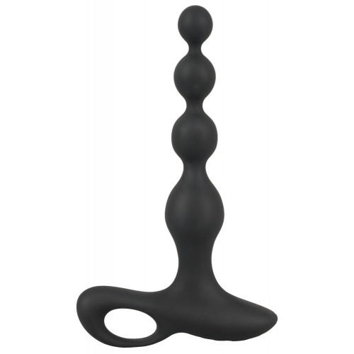 Black Velvets Vibrating Anal Beads - Vibratore...