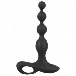 Black Velvets Vibrating Anal Beads - Vibratore Anale, 10 MOD di Vibrazione, Flessibile, Impermeabile, Ricaricabile