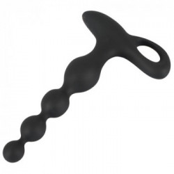 Black Velvets Vibrating Anal Beads - Vibratore Anale, 10 MOD di Vibrazione, Flessibile, Impermeabile, Ricaricabile