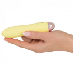 Cuties - Vibratore Mini Yellow, Impermeabile, Ricaricabile