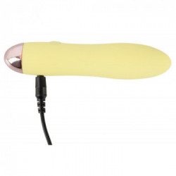 Cuties - Vibratore Mini Yellow, Impermeabile, Ricaricabile