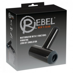 Rebel Masturbator Whit 2 Functions - Masturbatore 2 Funzioni con Vibrazione, Impermeabile, Ricaricabile