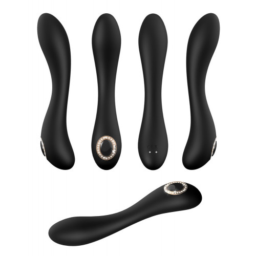 Cleopatra - Vibratore G-Spot Black, Pieghevole,...