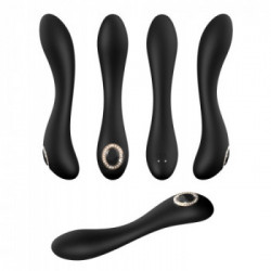 Cleopatra - Vibratore G-Spot Black, Pieghevole, Impermeabile, Ricaricabile