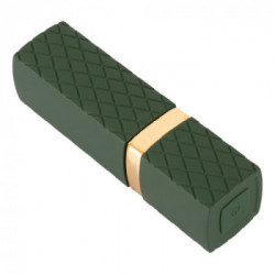 Emerald Love Luxurious Lipstick Vibrator - Vibratore Mini a Forma di Rossetto, Impermeabile, Ricaricabile