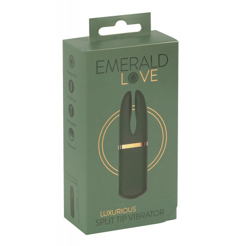 Emerald Love Luxurious Split Tip Vibrator -...