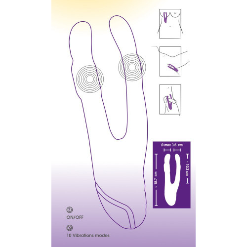 Sweet Smile Double Vibrator - Vibratore Dobbio,...