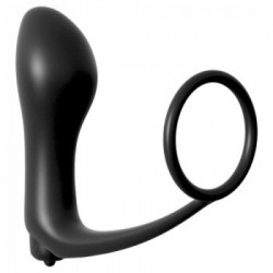 Anal Fantasy Ass-Gasm Cockring - Vibratore Anale Punto P con Anello per il Pene, Splashproof, Richiede Batterie