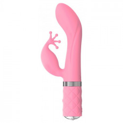 Pillow Talk Kinky Pink - Vibratore Punto G con Stimolazine del Clitoride, Ricaricabile, Rosa
