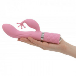 Pillow Talk Kinky Pink - Vibratore Punto G con Stimolazine del Clitoride, Ricaricabile, Rosa
