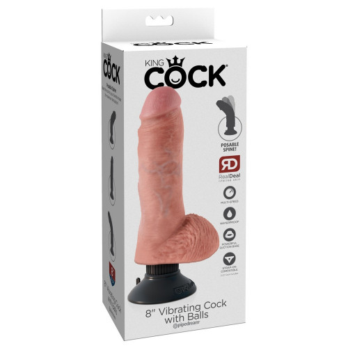 King Cock Vibrating Cock 8 - Vibratore...