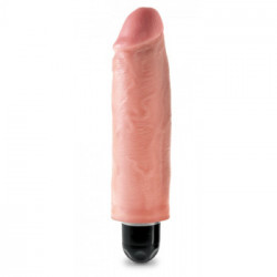 King Cock Vibrating Stiffy 6 - Vibratore Realistico, Impermeabile, Richiede Batterie