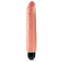 King Cock Vibrating Stiffy 10 - Vibratore Realistico, Impermeabile, Richiede Batterie