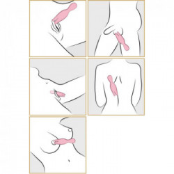 Svakom Nymph Pale Pink - Vibratore con Rotazione, Impermeabile, Ricaricabile