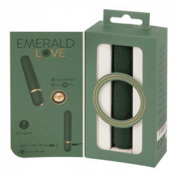Emerald Love Luxurious Bullet - Vibratore Mini, 10 MOD, Impermeabile, Ricaricabile 