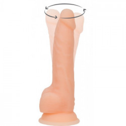 Naked Addiction 8 Rotating&Vibrating Dong - Vibratore Rotante, 7 MOD, Ricaricabile