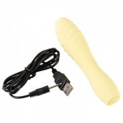Cuties Mini Vibrator Yellow - Vibratore Mini, 10 MOD, Impermeabile, Ricaricabile