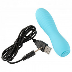 Cuties Mini Vibrator Blue - Vibratore Mini, 10 MOD, Impermeabile, Ricaricabile