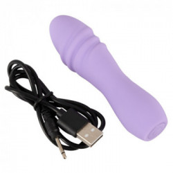 Cuties Mini Vibrator Purple - Vibratore Mini, 10 MOD, Impermeabile, Ricaricabile
