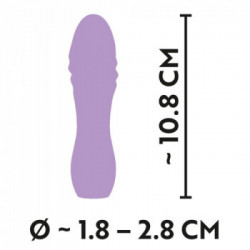 Cuties Mini Vibrator Purple - Vibratore Mini, 10 MOD, Impermeabile, Ricaricabile