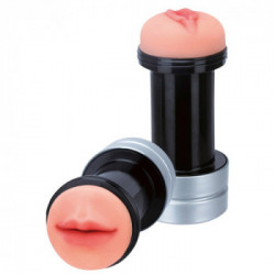 NMC - Masturbatore 2 in 1 Hummer Bocca/Vagina, Senza Vibrazione
