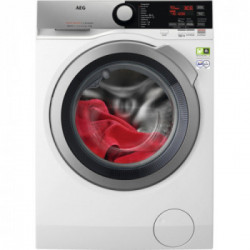 Aeg L8FEE94SG - Lavatrice Serie 8000, 1400 Giri , 9 Kg, Vapore, Prosteam, Prosense, Classe A