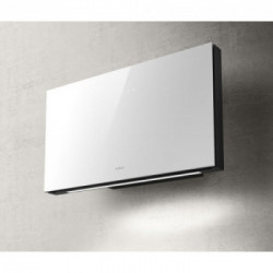 Elica PLAT WH/F/80 - Cappa Filtrante a Parete, Vetro bianco, 730 m³/h, PRF0165712, A