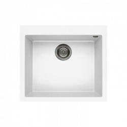 Elleci LKQ 10596 - Lavello Composito 51214120, 1 vasca, Bianco, 57x50 cm