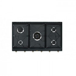 Smeg SRV896AOGH - Piano Cottura a Gas, 5 Fuochi, 90 cm, Antracite